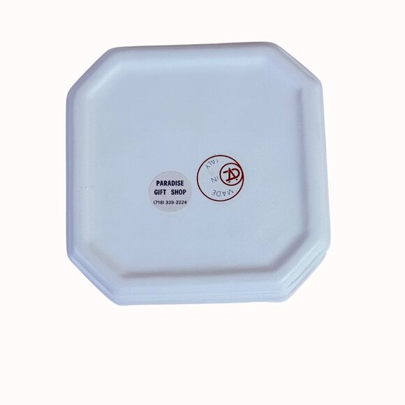 Bergers Italian Vanity Trinket Box Romantic VTG Octagon Enamel Orchid Logo - Picture 6 of 16